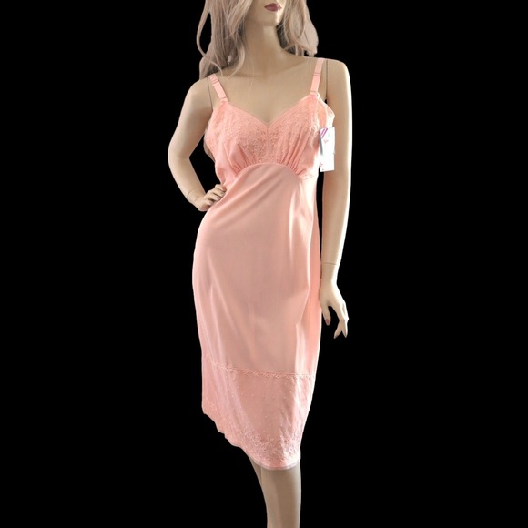 Vintage 1950s‎ Peachy Pink Slip Dress NWT Size M - Picture 1 of 10